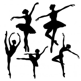 Ballet silhouettes eps vector