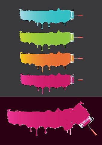 Vector Paint Brush Material-3 eps