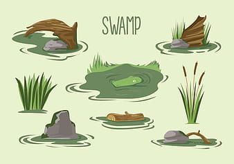 Free Swamp Vector eps svg
