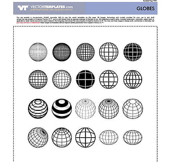 vector globes cdr eps