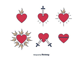 Sacred Heart Vector svg eps