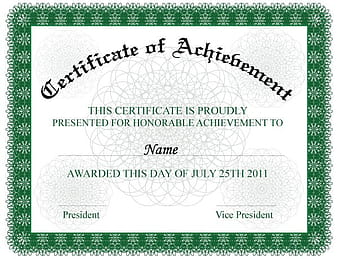Certificate of Achievement eps vector