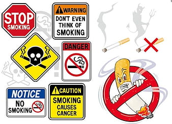 No smoking theme vector eps