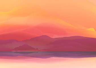 mountain sunrise landscape nature background vector  eps