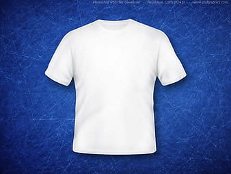 Blank white T-shirt (PSD) psd vector