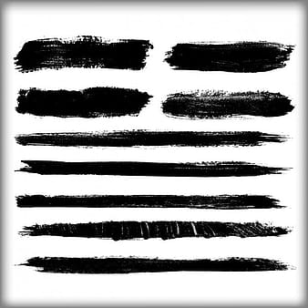 Black brush strokes design eps vector