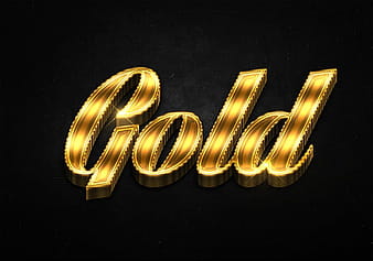 13 3d shiny gold text effects preview psd vector