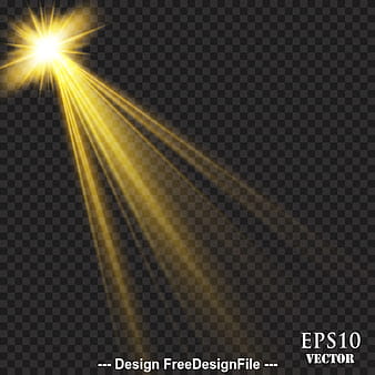 Spotlights light effects vector eps