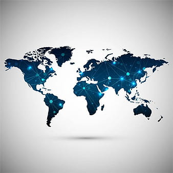 Fundo do mapa do mundo moderno eps