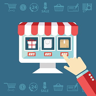 E-commerce shopping eps vector
