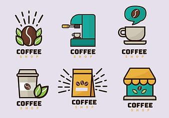 Coffee Shop Logo Vector Pack svg