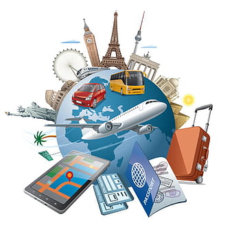 world tourism travel vector eps