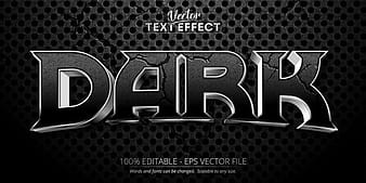 Black crack 3d editable text style effect vector eps