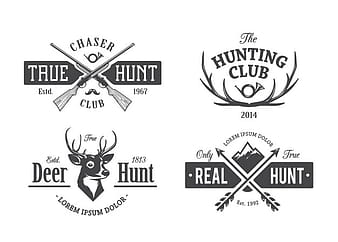 Vintage Hunting Emblems eps vector