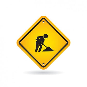 Maintenance Road Sign eps vector