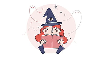 Witch Other Worlds Vector ai svg