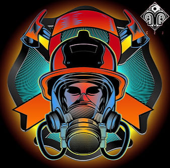 Firefighter eps ai vector