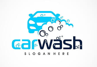 Vector de logo de lavado de coches eps