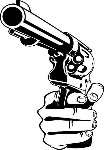 Main avec une arme à feu eps