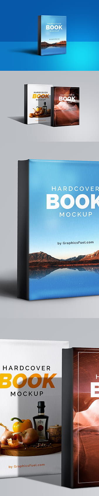 Hardcover Book Mockup PSD psd vector