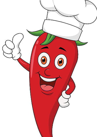 Cartoon pepper chef vector eps