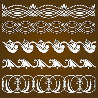 Vector set of border elements and page decoration elements. Border decoration elements patterns. Ethnic borders vector illustrations. eps