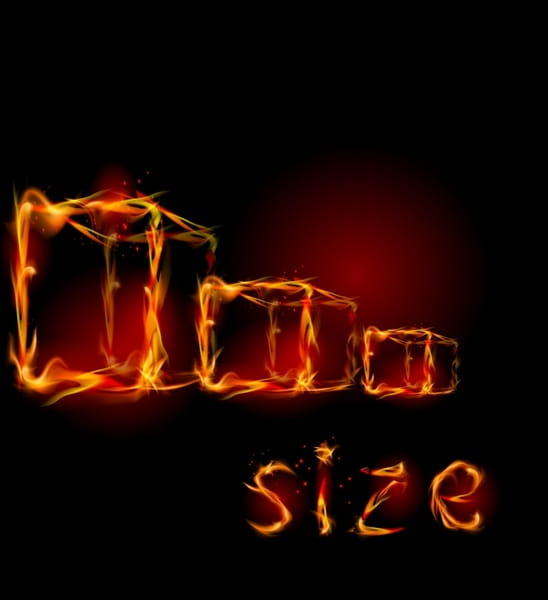 Flame effects vector eps