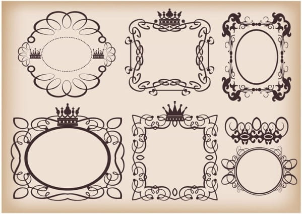 Pattern border  vector eps