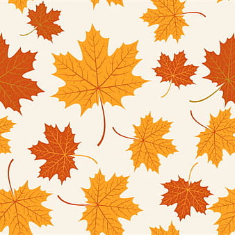 Autumn maple leaves vectors seamless pattern eps