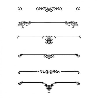 Colección de separadores decorativos eps