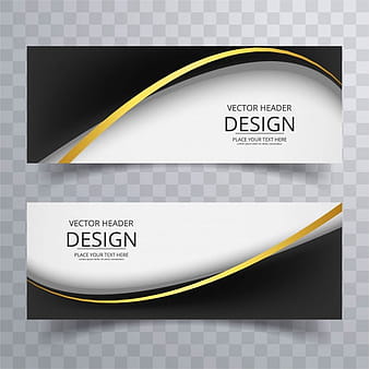 Dark modern wavy banners eps vector