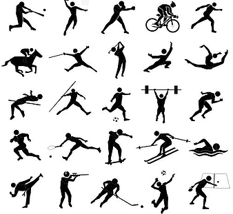 Black Sport Icons Set 2 shiny vector ai
