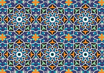 Fondo de patrón de decoración de mosaico eps