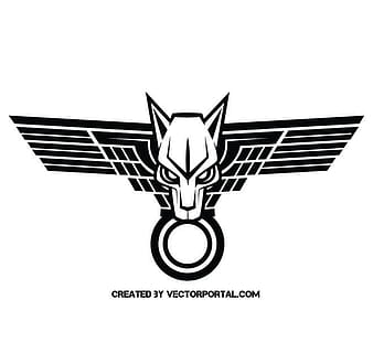 diseño de tatuaje de alas eps ai