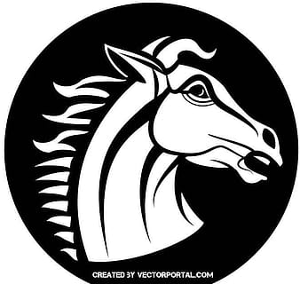 mustang horse eps ai vector