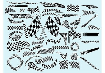 Racing Flags ai vector