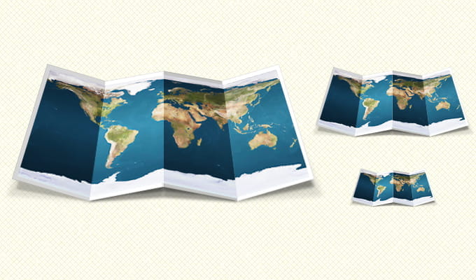 Map PSD psd vector