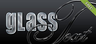 4 Free Glass Photoshop Styles