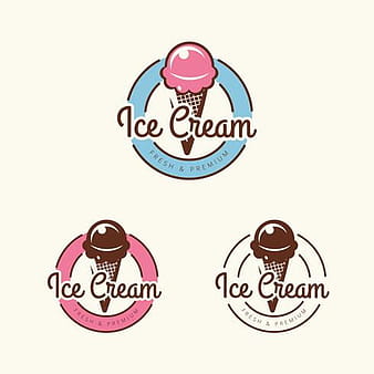 Ice Cream Shop Logo svg eps vector