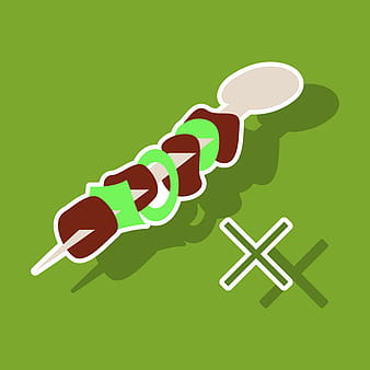 Sticker cartoon of meat sauce grill and other vector eps ai