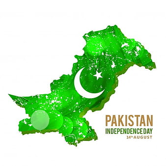 Abstract pakistan map for independence day eps vector