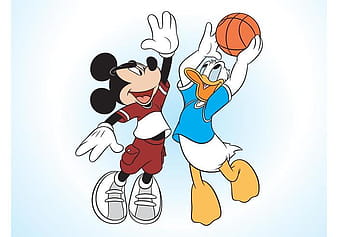 Mickey Mouse And Donald Duck ai vector