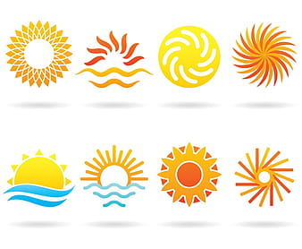 Sun Logos ai vector