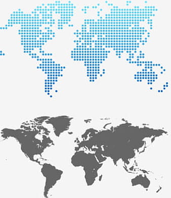 Gray world map design vector ai