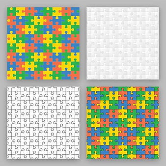 Puzzle Vector Swatch ai svg