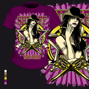 Vector de diseño de patrón de impresión de camiseta de belleza eps