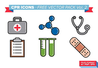 Cpr Icons Free Vector Pack ai eps
