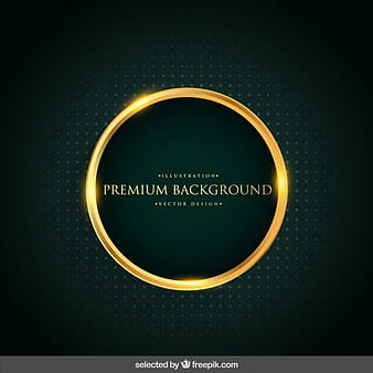 Background with gold circle eps vector