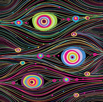 Peacock Feather Lines eps vector