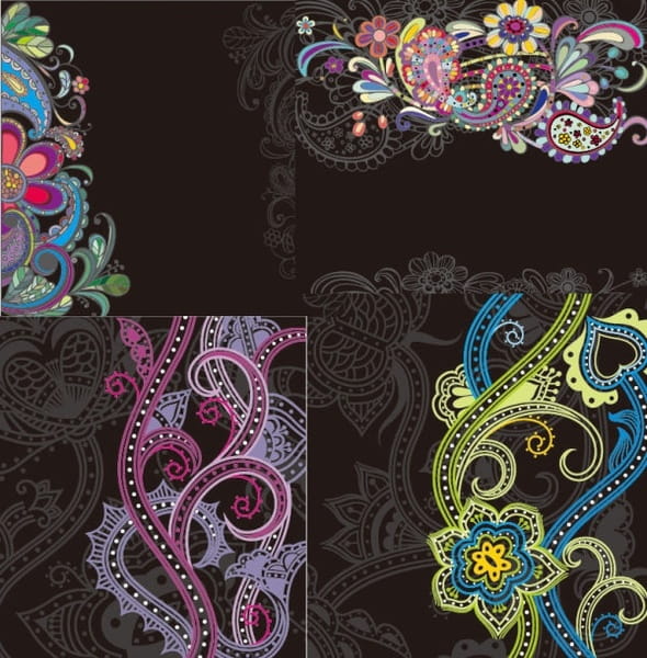Fine pattern background vector eps